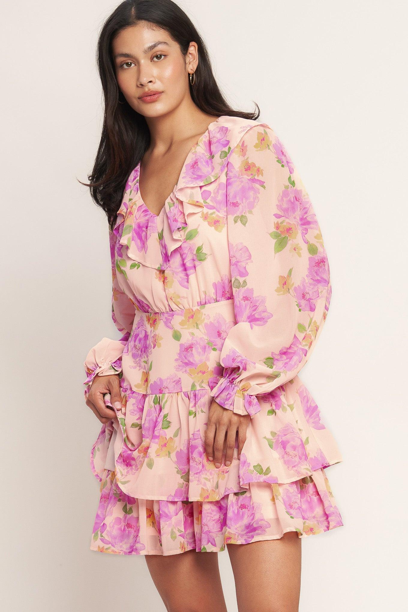 SWEET SERENDIPITY WOVEN MINI DRESS