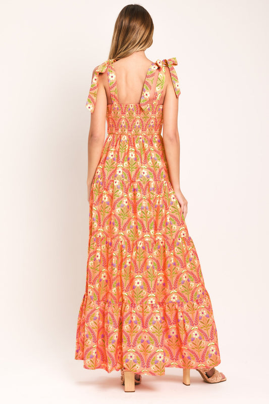SUNKISS FLORAL WOVEN MAXI DRESS