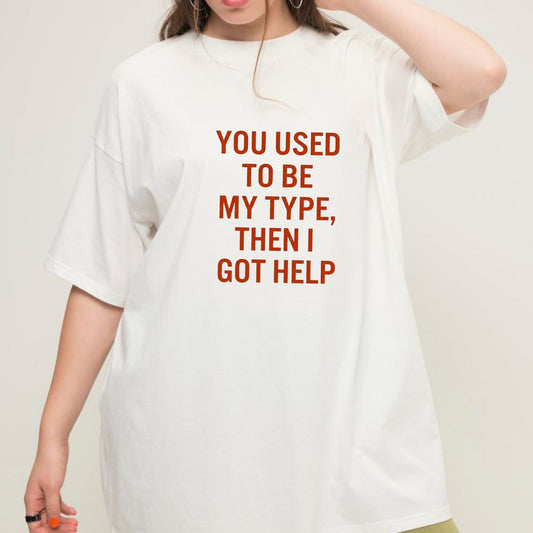 "Polina Tee - Type" – Minimalist Editorial Aesthetic Typographic Top