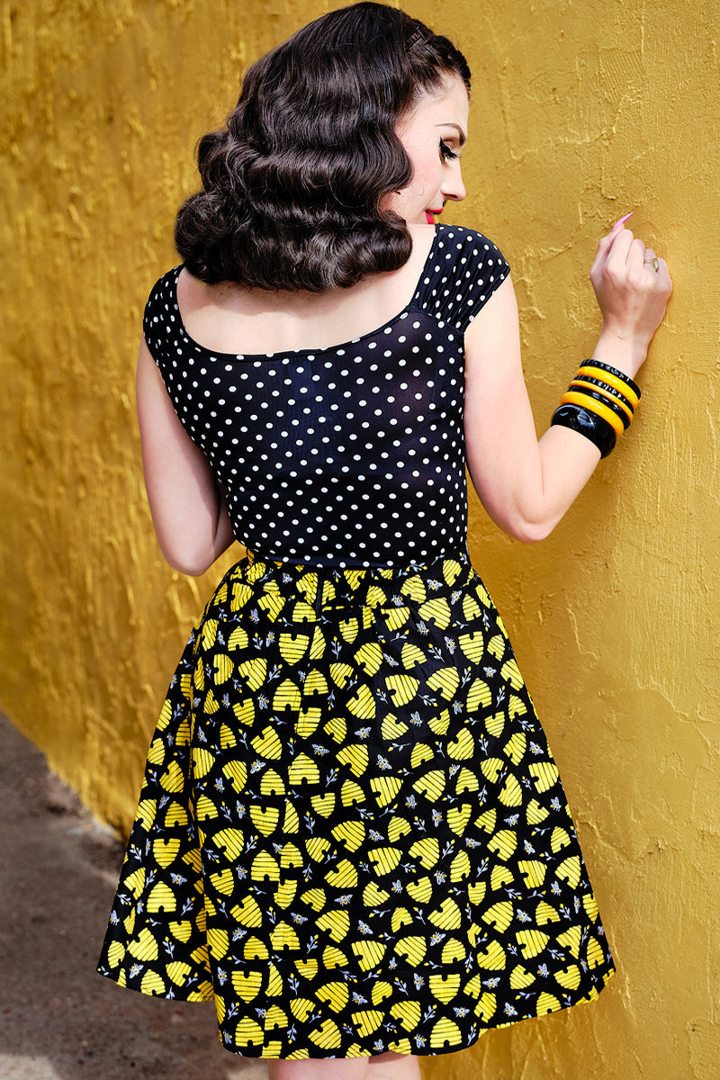 Isabel Top in Polka Dots - Plus Sizes only