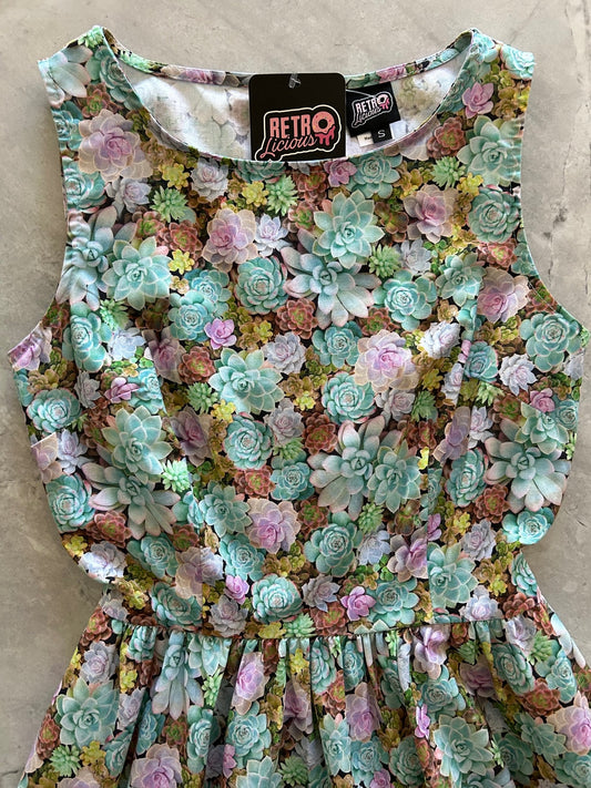 Succulent Vintage Dress - XS only, 1 left!