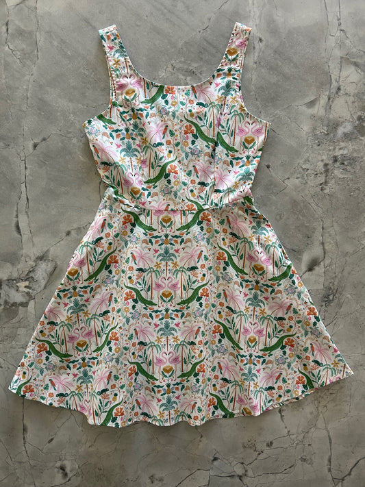 Tropical Skater Dress - Medium only, 1 left!