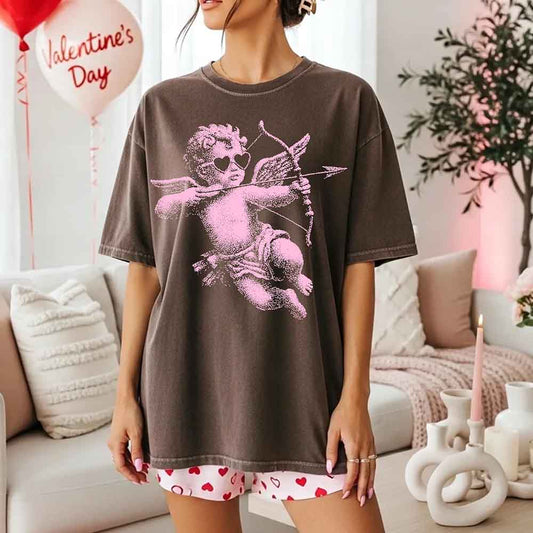 Cupid V-Day Tee – Pixel Art Valentine T-shirt