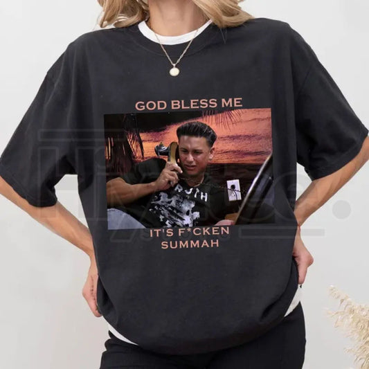 "God Bless Me It’s Summah" – Iconic Reality Shore TV Graphic Top