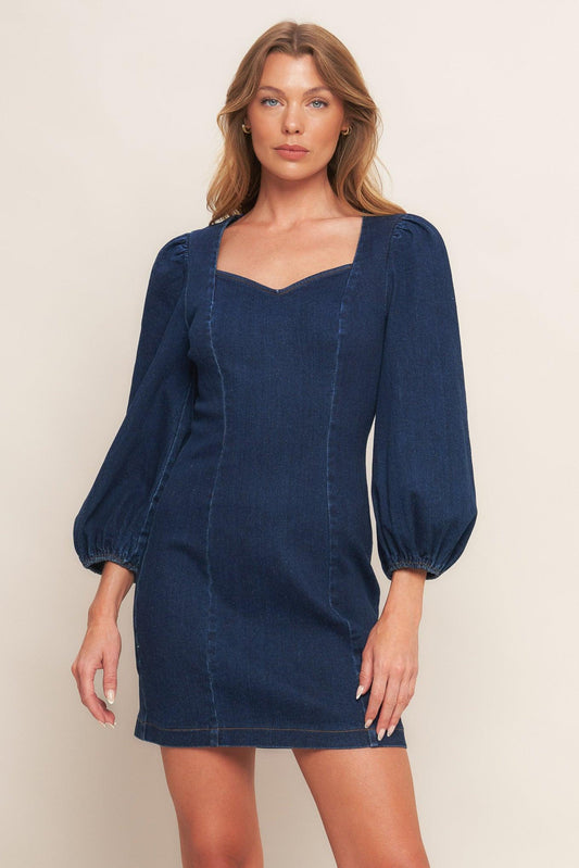 TIMELESS DENIM MINI DRESS