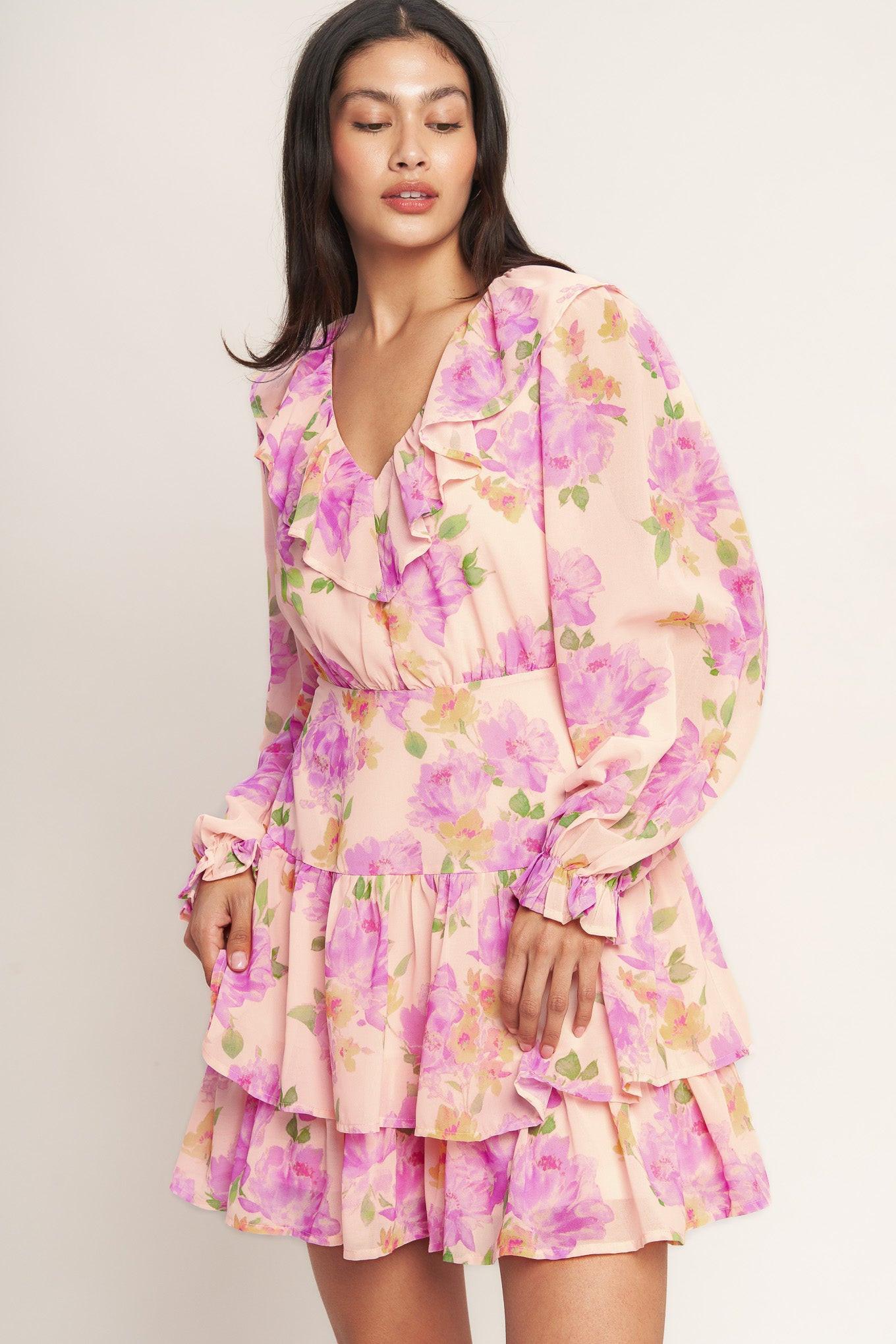 SWEET SERENDIPITY WOVEN MINI DRESS