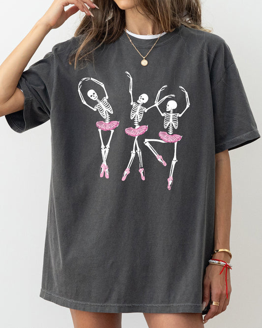Dancing Skeleton Ladies T-Shirt