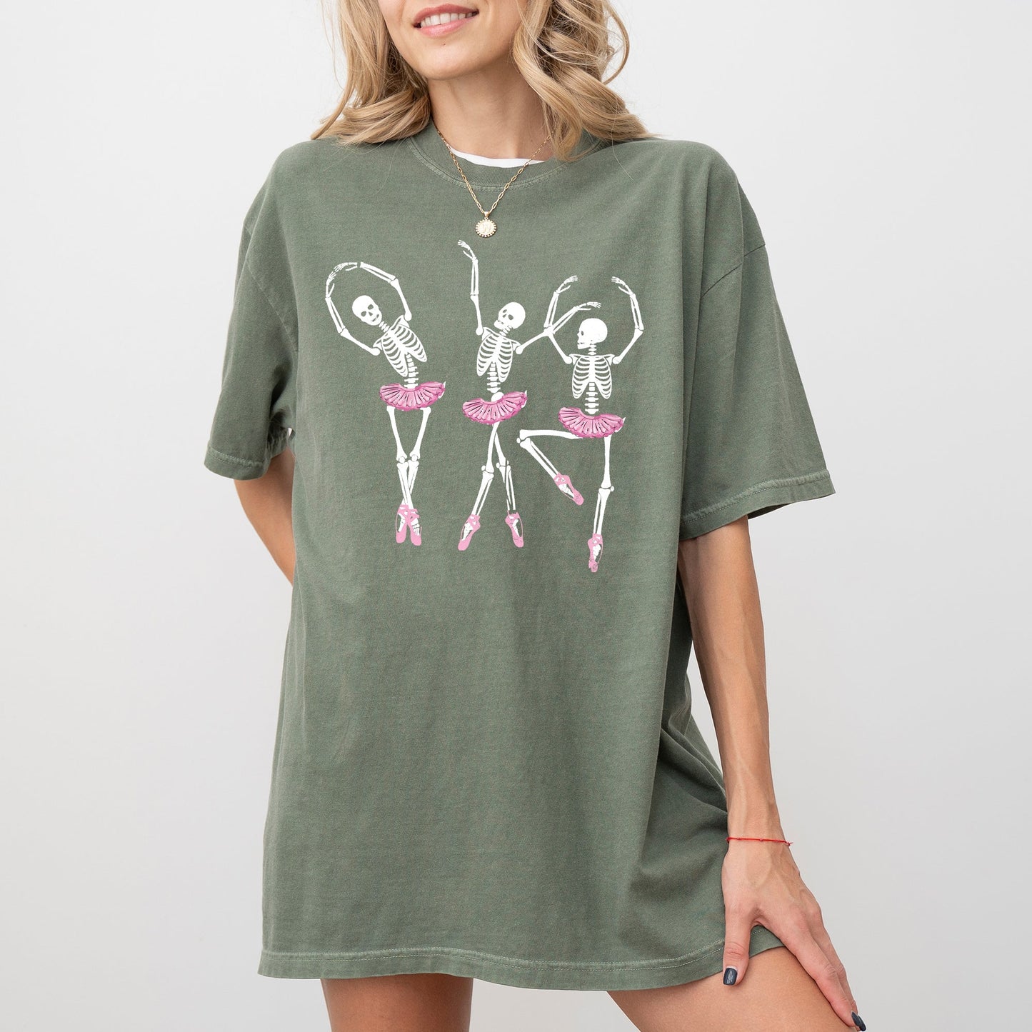 Dancing Skeleton Ladies T-Shirt