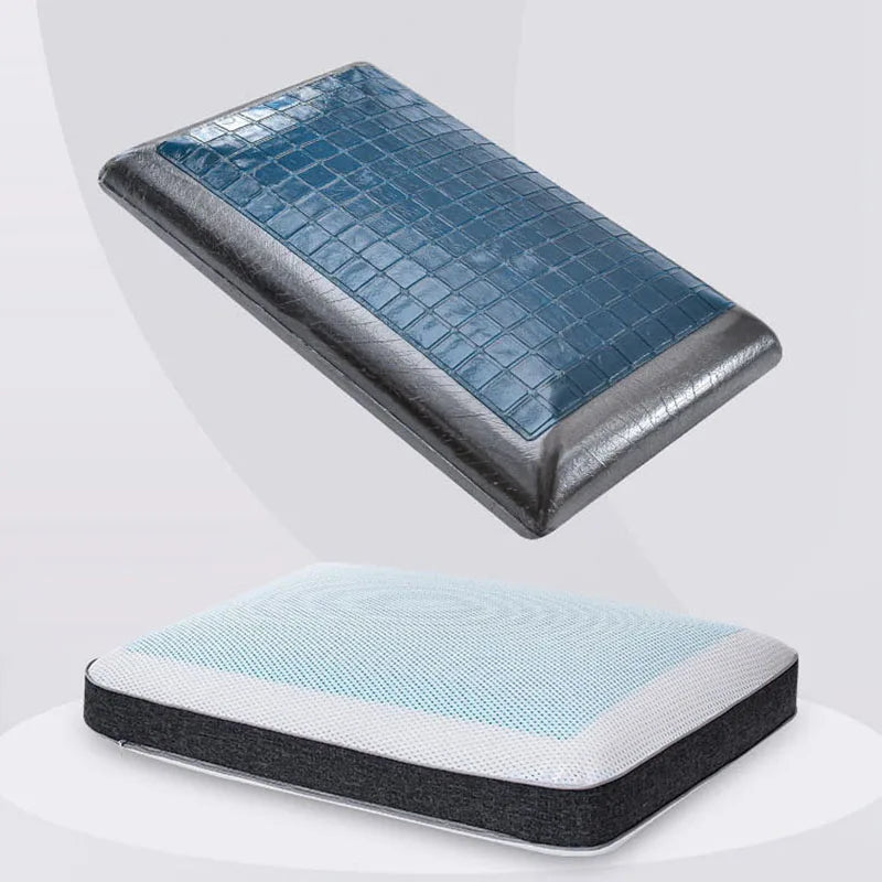 DecorBites Bamboo Charcoal Memory Foam Cooling Pillow with Pillowcase
