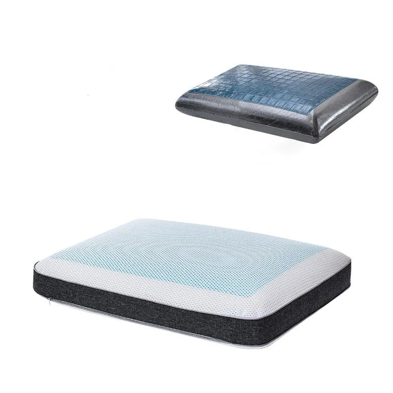 DecorBites Bamboo Charcoal Memory Foam Cooling Pillow with Pillowcase
