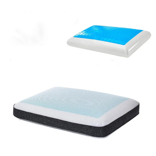 DecorBites Bamboo Charcoal Memory Foam Cooling Pillow with Pillowcase