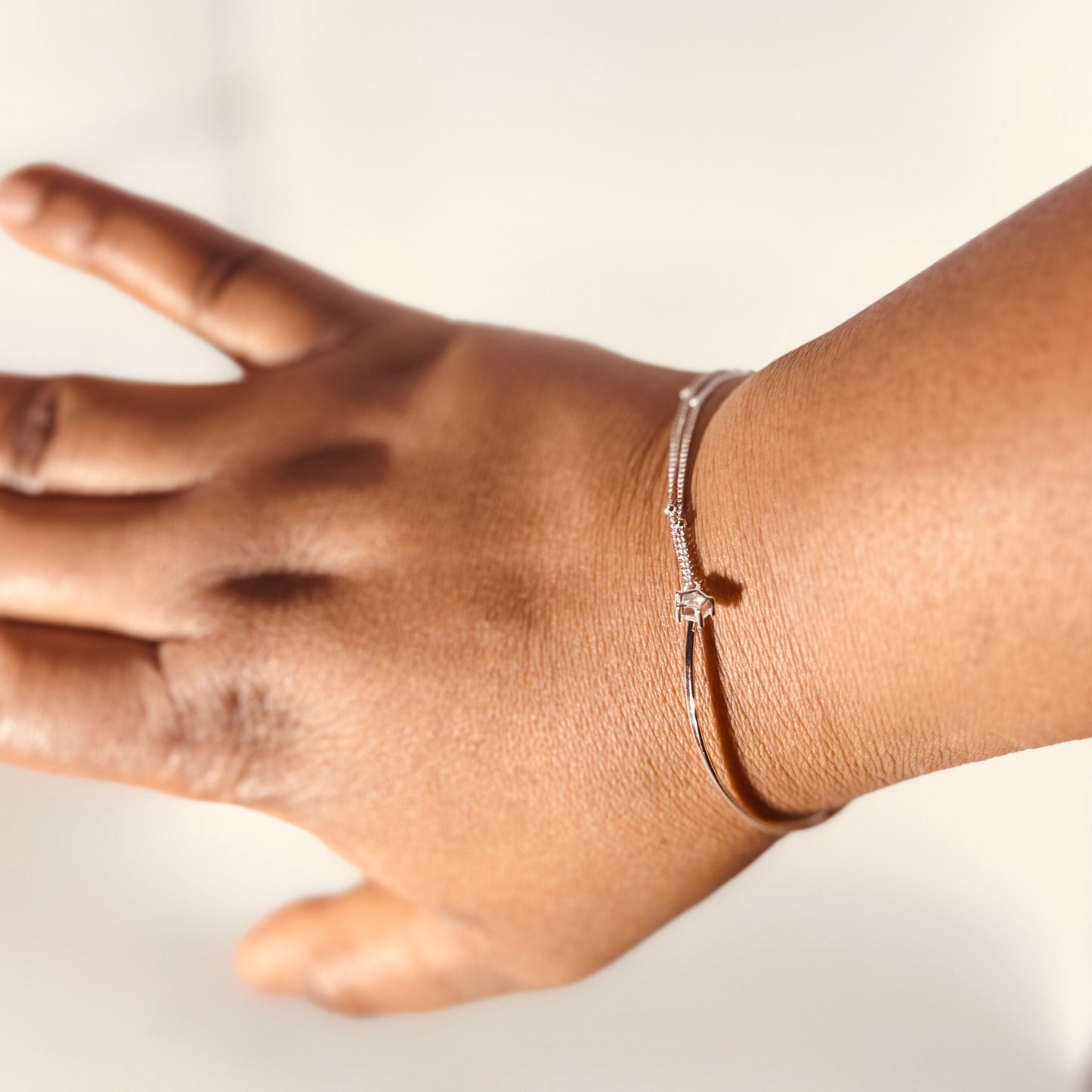 S925 Silver Bangled Bracelet – Elegant S925 Bangle & Double Silver Bracelet