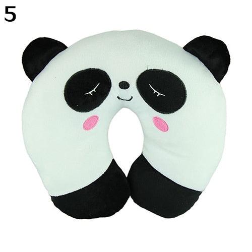 U-Shaped Animal Kids Neck Pillow With 3D Embroidery