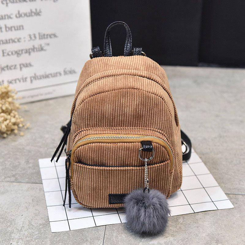 Fancy Purse Corduroy Backpack