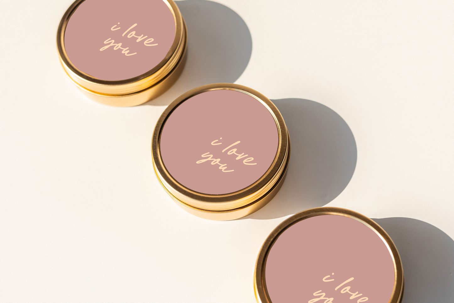 I Love You Travel Tin Candle