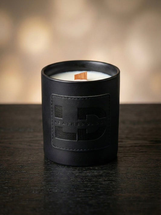 Hand-Poured Soy Wax Candle - Signature LeatherDaddy Fragrance