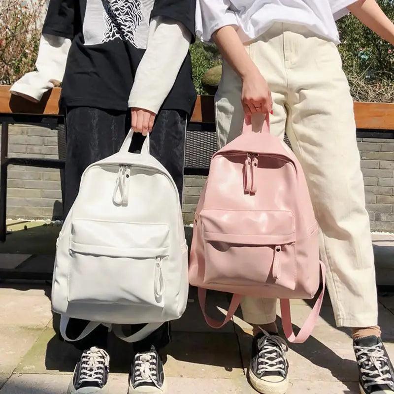Luxury Women's Backpack Leather School Bag