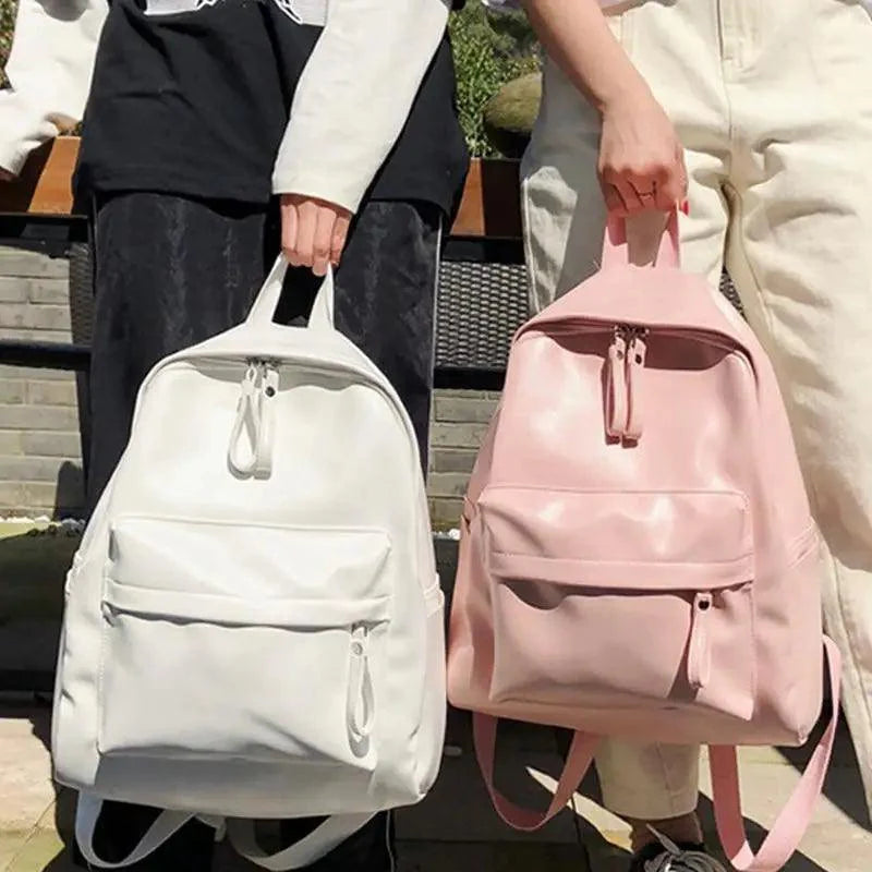 Luxury Women's Backpack Leather School Bag