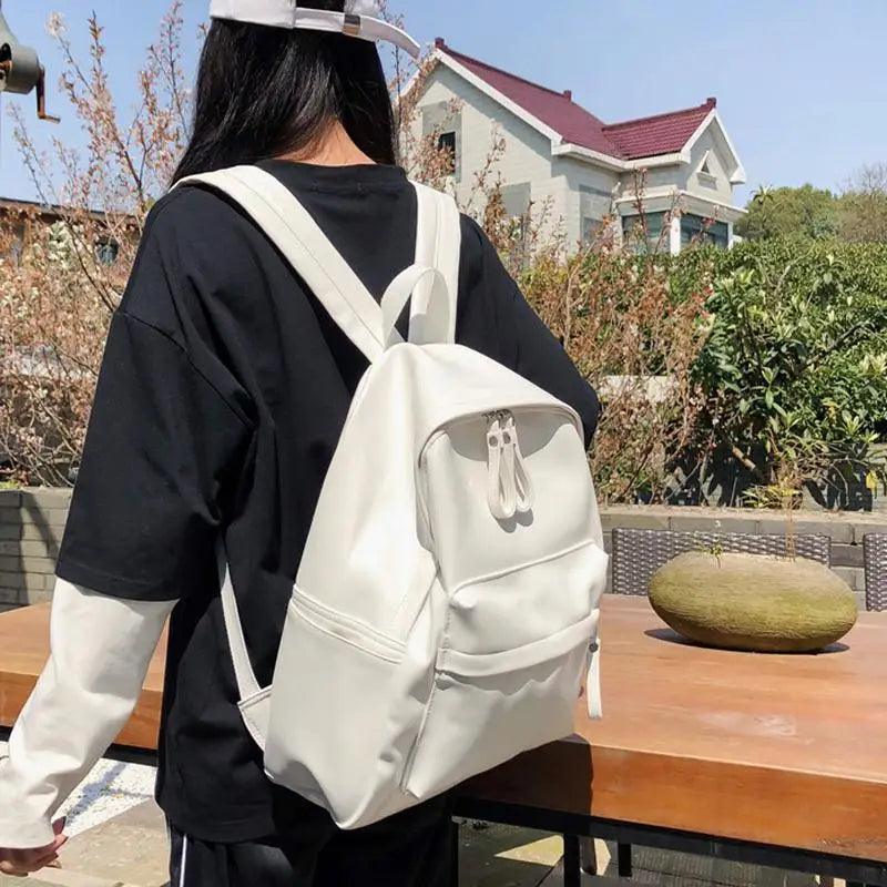 Luxury Women's Backpack Leather School Bag