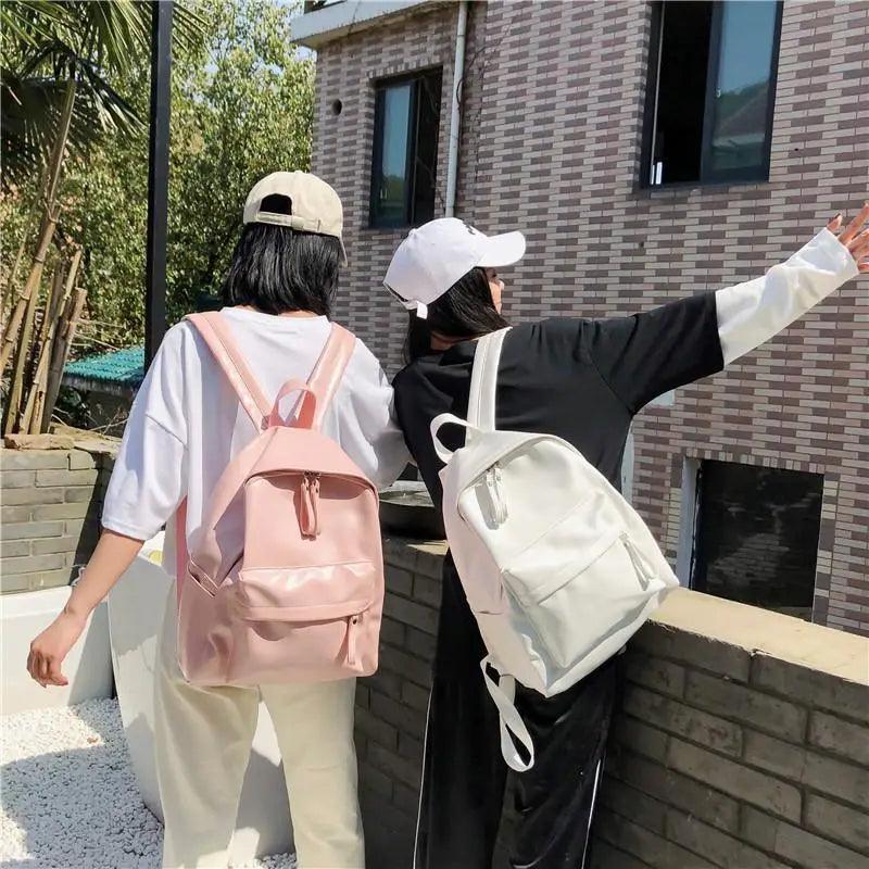 Luxury Women's Backpack Leather School Bag