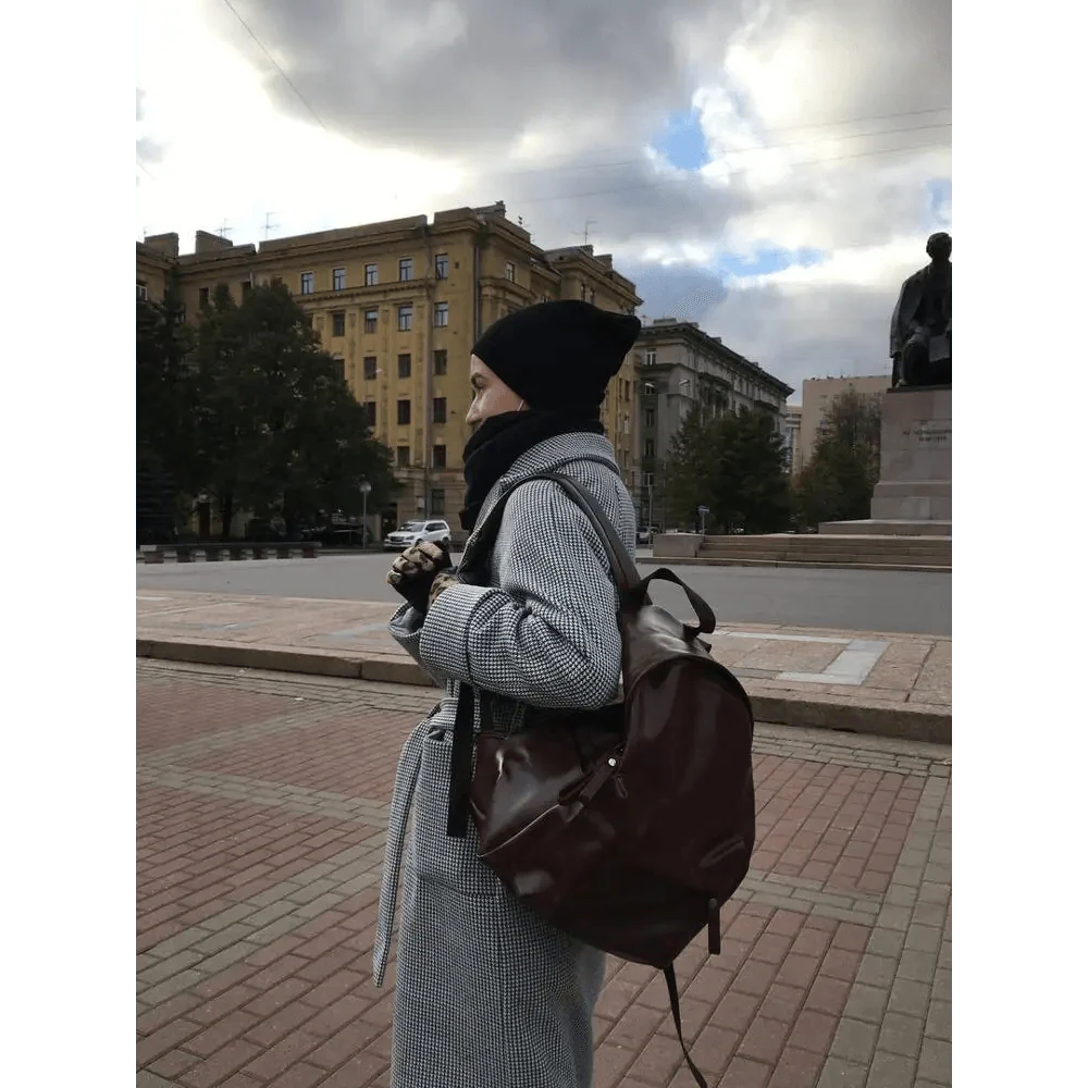 Luxury Women's Backpack Leather School Bag