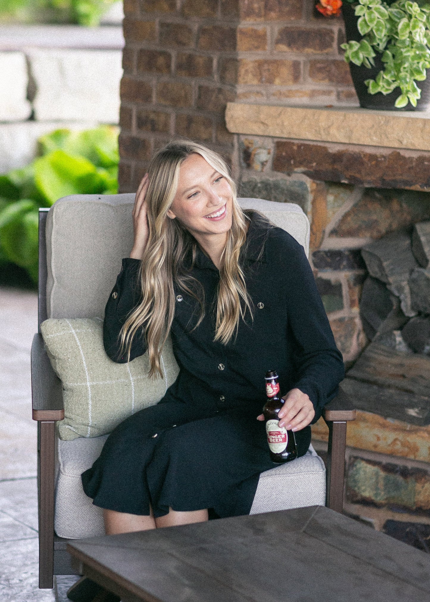 Teagan Black Ultra Soft Shirt Dress - FINAL SALE