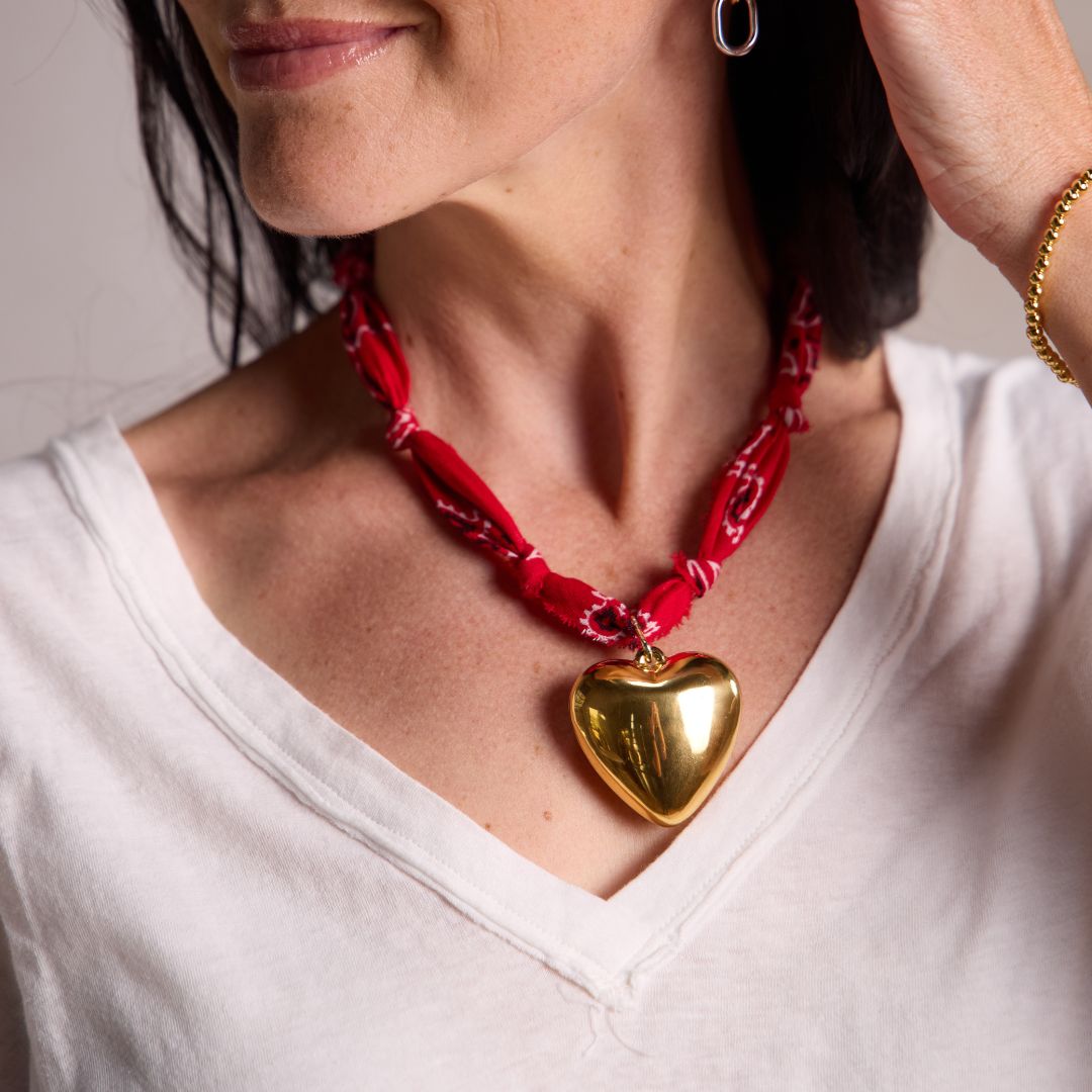 Red Bandana Necklace